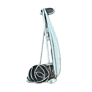 Vintage Glasgow Rose Sterling Silver Brooch Rennie Mackintosh CJL 925